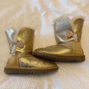 UGG Gold Shearling Boots